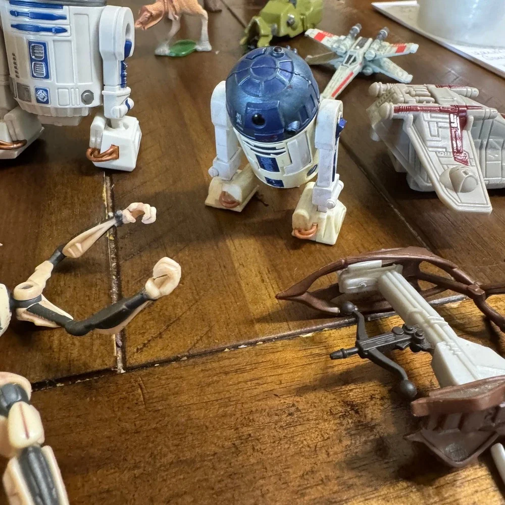 Star Wars Figures Lot The Force Awakens Vehicles Accessories Lunch  Box 28 Piece